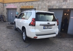 White Toyota Prado 2019